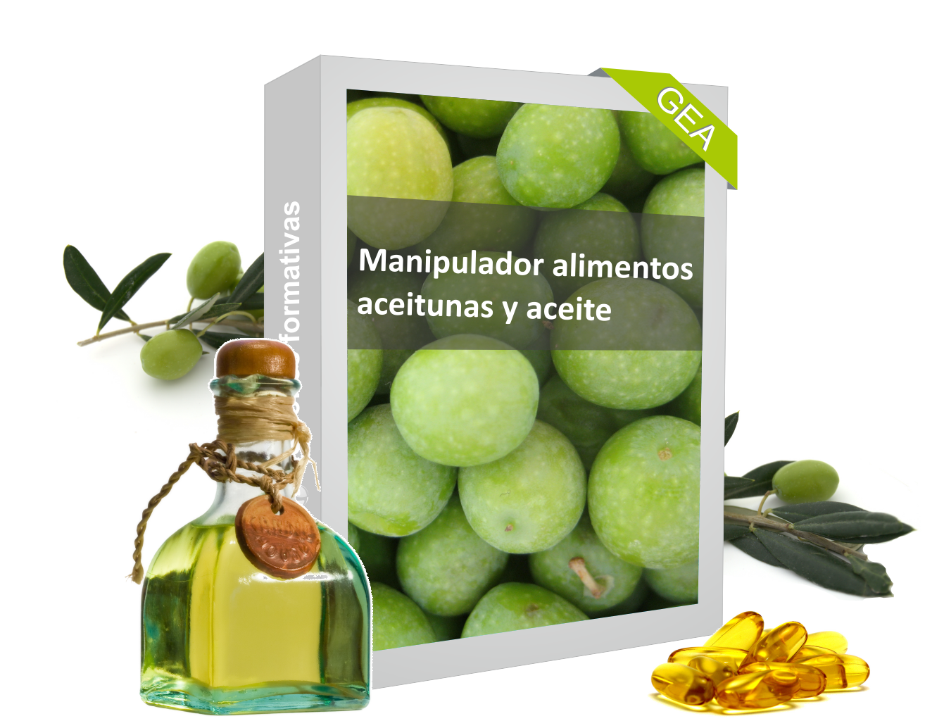 aceite y aceitunas